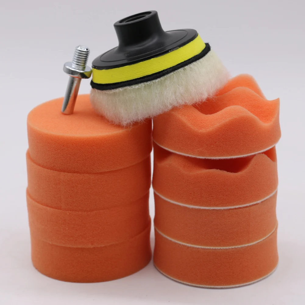 Модифицированный самоклеящийся домашний прочный DIY ремонт автомобиля Полировочный диск металлический запасная часть автомобильный комплект для ваксации