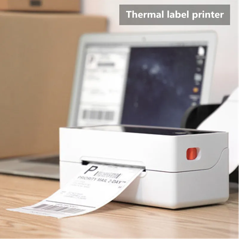 canon printer mini Express Delivery Waybill Product Price Barcode QR Code Sticker Shipping Label 40-120mm Width Thermal Printer With Bracket mini printer peripage