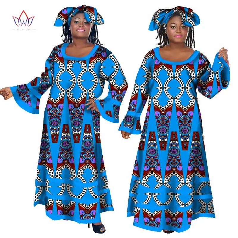 Летние Базен Дашики африканские платья для женщин длинное платье личное пользовательских бренд африканские платья для женщин Африка WY434 - Цвет: 17
