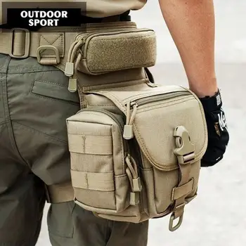 

Fashion 800D Waterproof Oxford 210D Coated PU Photography Bag Diagonal Package Sports Bag Leg Bag Waist Backpack Outdoor