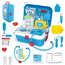 17 шт., Детский набор для ролевых игр, игрушка доктора, портативный рюкзак, медицинский набор, медицинский набор, ролевые игры, Классические игрушки для детей# YL1