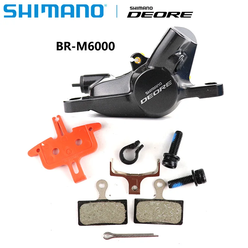 Genuine Shimano DEORE BR M6000 mtb Hydraulic Brake Caliper With Resin Pads use FOR Mountain Bike