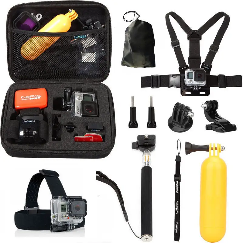 10 In 1 Outdoor Action Camera Bag for Gopro Hero Accessories Kit For AKASO EK7000 Pro/Gopro Hero 9 8 7 Accessories
