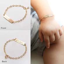 Lateefah персонализированные Сердце Золото на заказ именной браслет Подвески ручной работы женские Выгравированные подписи любовь индивидуальные украшения подарки