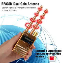 Беспроводной Радиочастотный детектор сигнала детектор мобильного телефона Полный диапазон сигнала дефектоскоп GSM Device1-8000 МГц