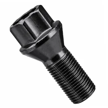 

Set Wheel Lug Bolt Car Auto Black Steel M14x1.25 A21604 For BMW X3 X5 E70 E71 F20 F25 Replacement