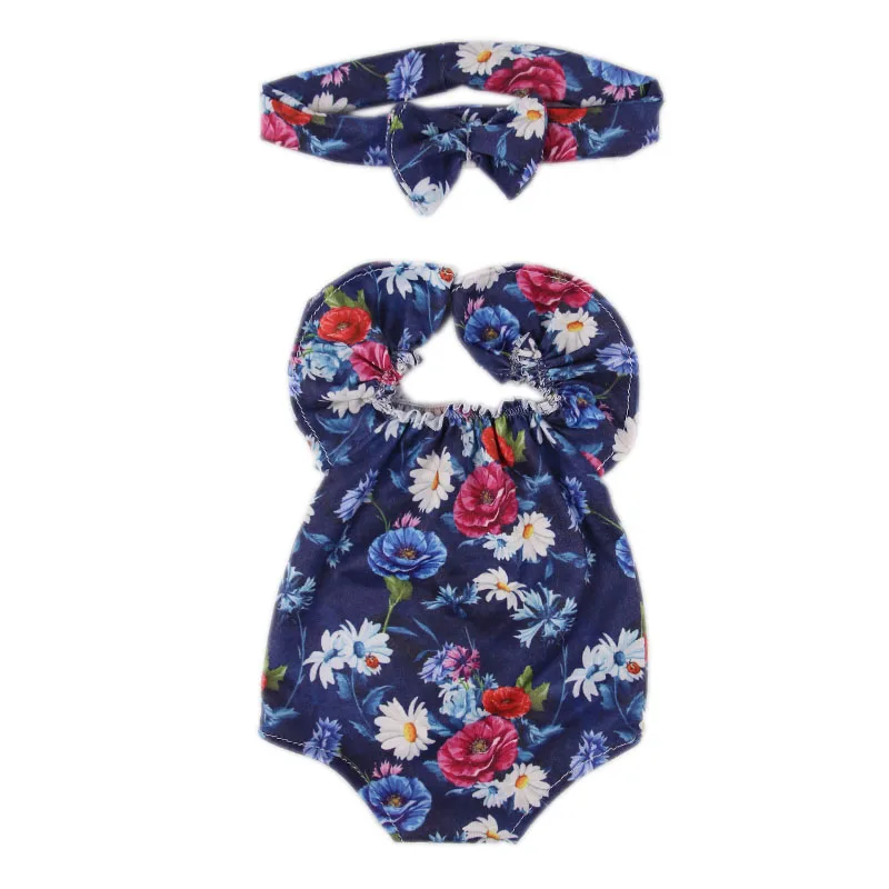 LUCKDOLL цветочный модный купальник подходит 18 дюймов Американский 43cmBabyDoll одежда аксессуары, игрушки для девочек, поколение, подарок на день рождения