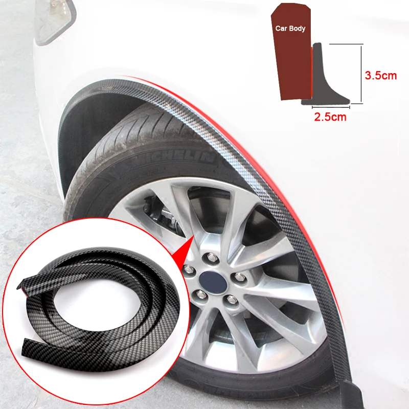

4pcs Car Fender Extension Wheel Eyebrow Protector Lip Wheel-arch Trim Wheel Eyebrow Arch Strip Car Tires Eyebr Car Accessories