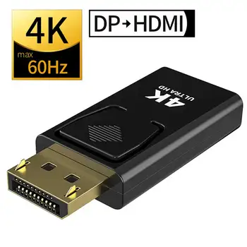 

DP To HDMI Max 4K/1080P Display Port DP Male To HDMI Female Adapter Black High Quality Dp To Hdmi Converter For HDTV PC