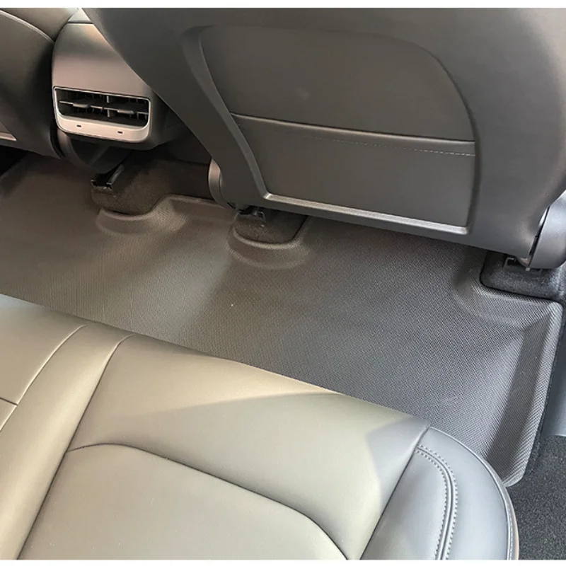Full Surrounded Special Foot Pad Floor Mats Cover Waterproof Non-slip TPE XPE Modified For Tesla Model Y -