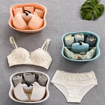

Quarterboard underwear panties Stackable hanging socks storage box Storage Boxes For Ties Sock Bra Underwear Divider Drawer Clos