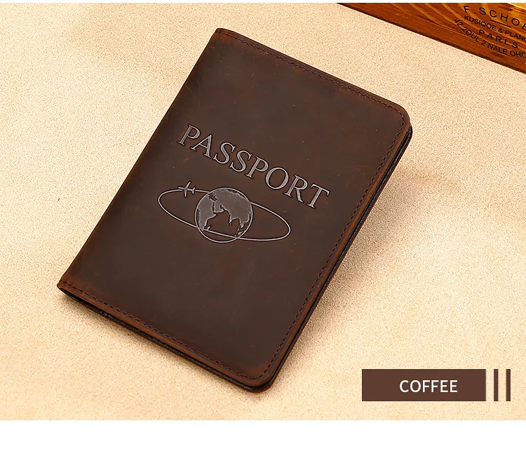 Обложка для паспорта из натуральной кожи Драйвер Обложка для водительского удостоверения Crazy Plus цвета “китайская вишня” и “вороной конь с функцией блокировки RFID для паспорта для кредитки держатель кошелек для монет