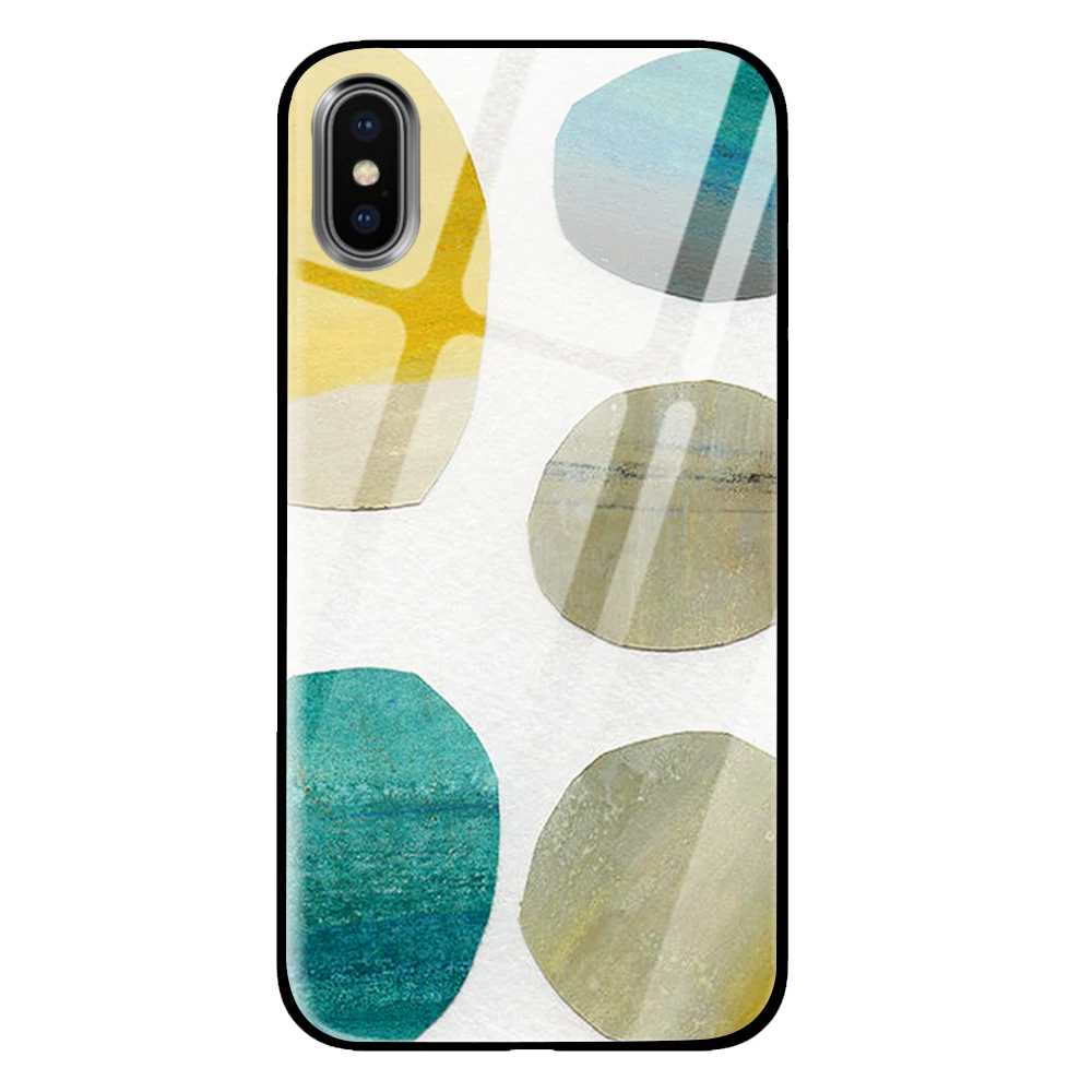 Лес желтый для iPhone 5 5S 6 6s 7 8 Plus X XS XR 11 Pro макс. закаленное стекло чехлы - Цвет: 10