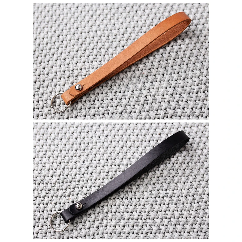 Brown Black 2pcs Натуральная кожа, домашний брелок-органайзер, унисекс, из воловьей кожи, Автомобильный Дистанционный брелок-держатель, Подарки Для Семьи - Цвет: Brown Black 2pcs