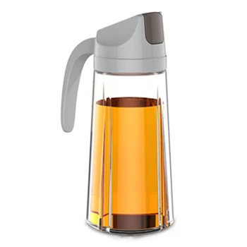 

Kitchen Glass Oil Bottle Dispenser Automatic Opening Vinegar Honey Container Household Kitchen Accessories High Quality