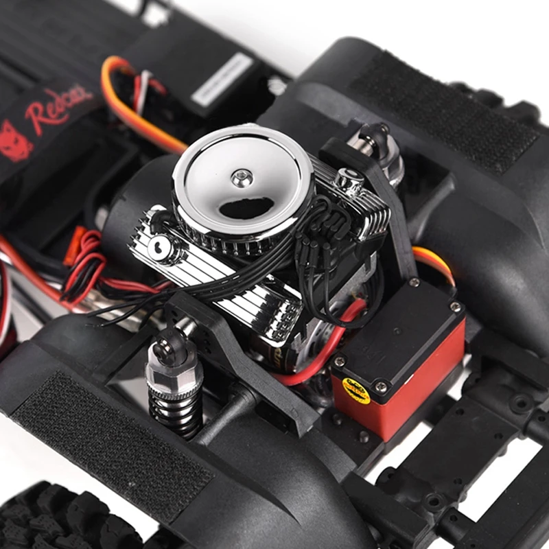 V8 имитирует двигатель охлаждающий вентилятор 1:10 RC TRX4 SCX10 RC4WD автомобиль 13000 об./мин двойной охлаждающий вентилятор 2 S-3 S для RC автомобилей детали гусеничного трактора