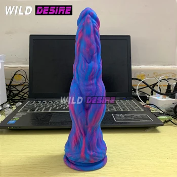 New Fantasy Realistic Dildo Animal  Large Anal Sex Toys Butt Massage For Men Women Big Anal Beads Liquid Silicone Penis Sex Shop 1