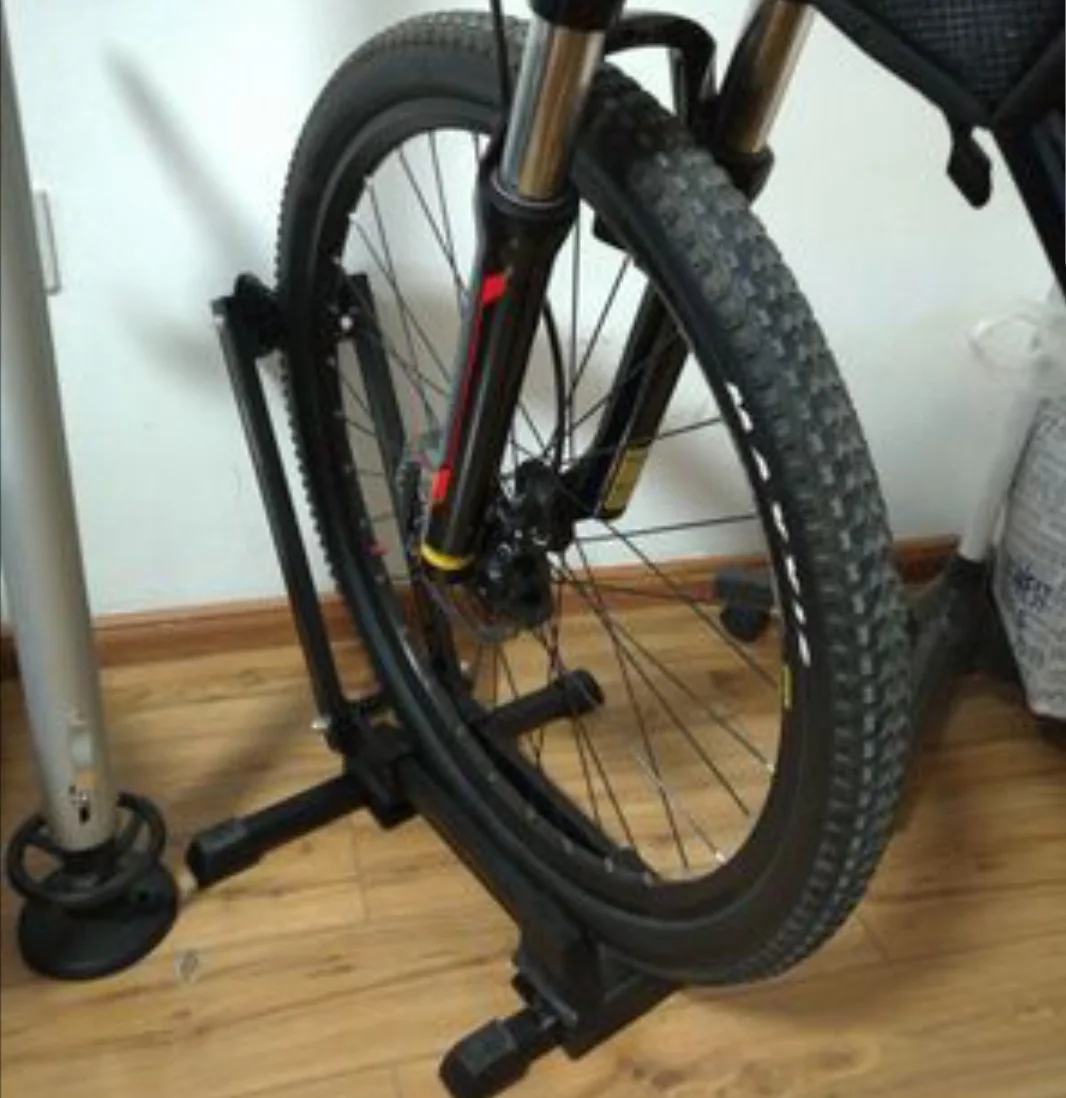 

Portable Single Bar, Parallel Bars Bicycle Rack Mountain Bike Maintenance Support Frame Road Bike Showing Stand Hs-026a