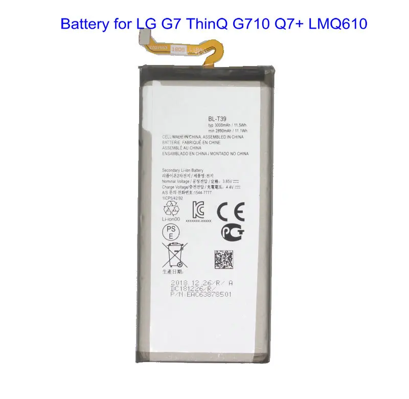 Ciszean 1x3000 мАч Втч стандартная батарея BLT39 для LG G7 + G7ThinQ LM G710 смартфона | Мобильные