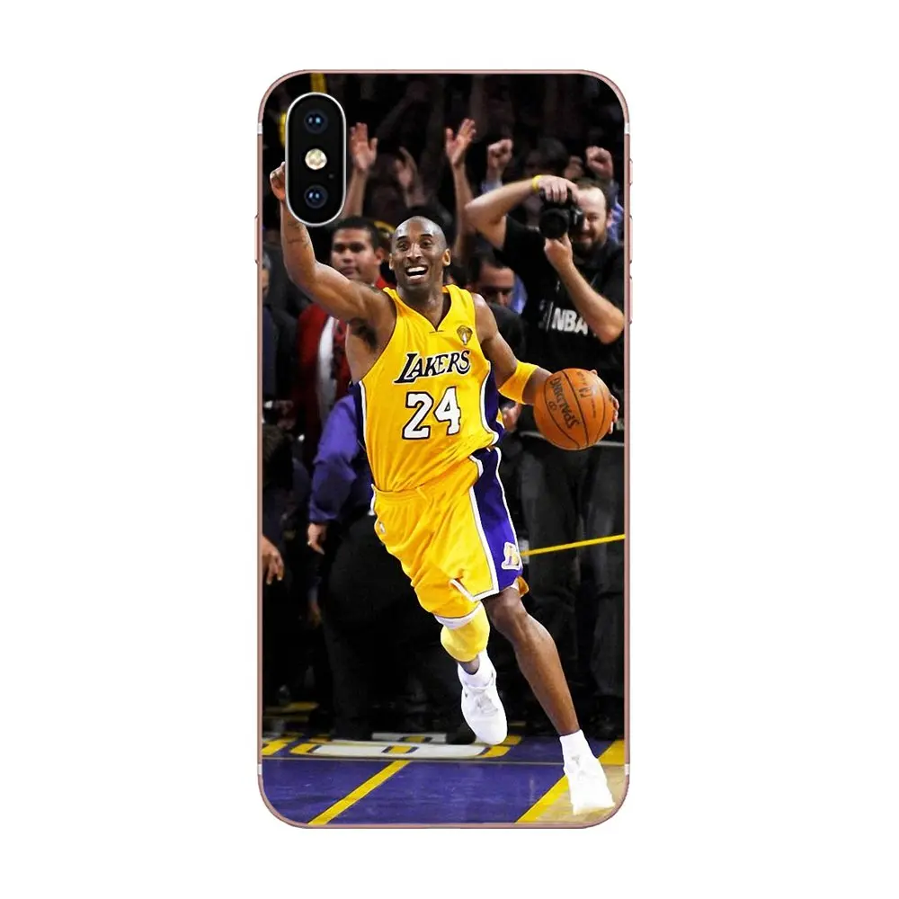 Lakers 24 для Apple iPhone 4 4s 5 5C 5S SE 6 6S 7 8 Plus X XS Max XR Мягкий Силиконовый ТПУ прозрачный индивидуальный рисунок - Цвет: as picture