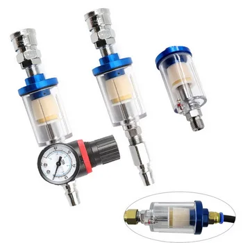 

Water Oil Separator Air Compressor Filter for Spray Gun Painting Sprayer Air Tools G1/4 Thread 12.5MM