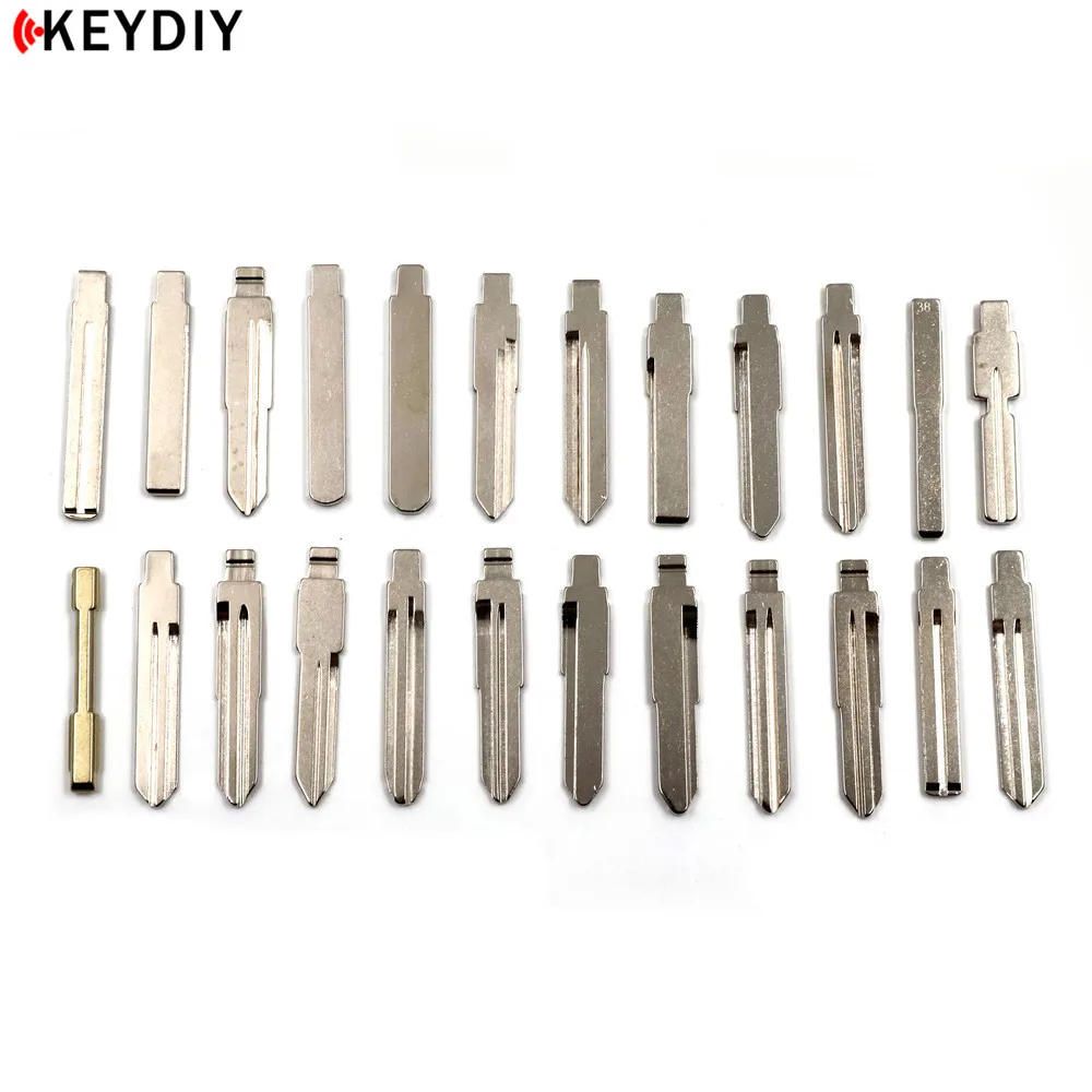 KEYDIY 24pcs/lot High quality Metal Blank Uncut Flip KD Remote Key