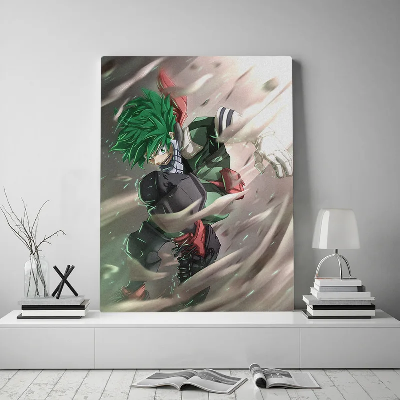 Deku Izuku Midoriya My Hero академия холст постер картина настенное искусство декор для