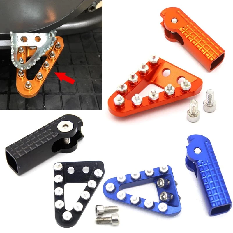 Black//Blue//Orange Rear Brake Pedal Tip Step Plate For SX 250 350 450 SXF 16-18