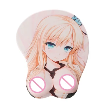 

Creative Cartoon Anime 3D Sexy Beauty Chest Silicone Mouse Pad Wrist Rest Support