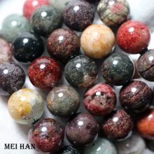 Meihan(15 бусин/Набор/57 г) 14-14,8 мм настоящий бразильский цветной фантомный браслет круглый кристалл для изготовления ювелирных изделий