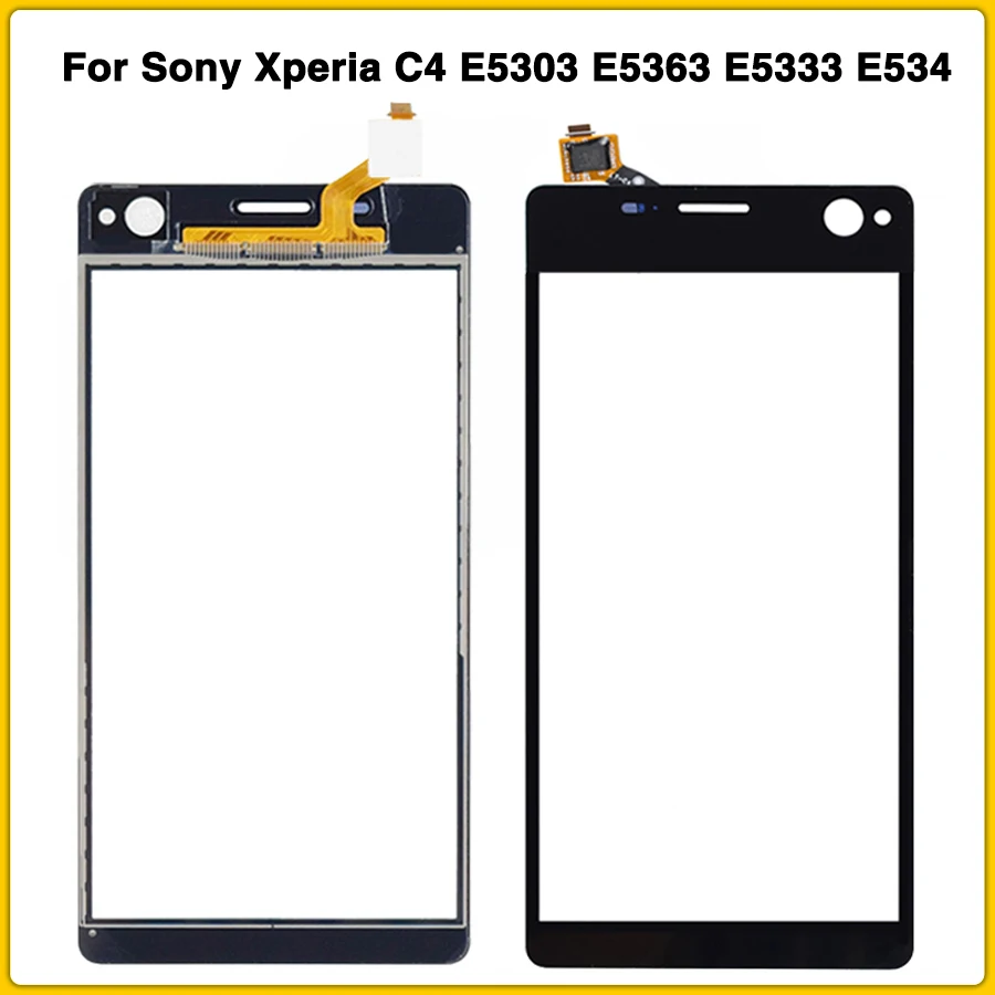 

New For Sony Xperia C4 E5303 E5363 E5333 E534 TouchScreen Touch Screen Panel Digitizer Sensor Front Glass lens