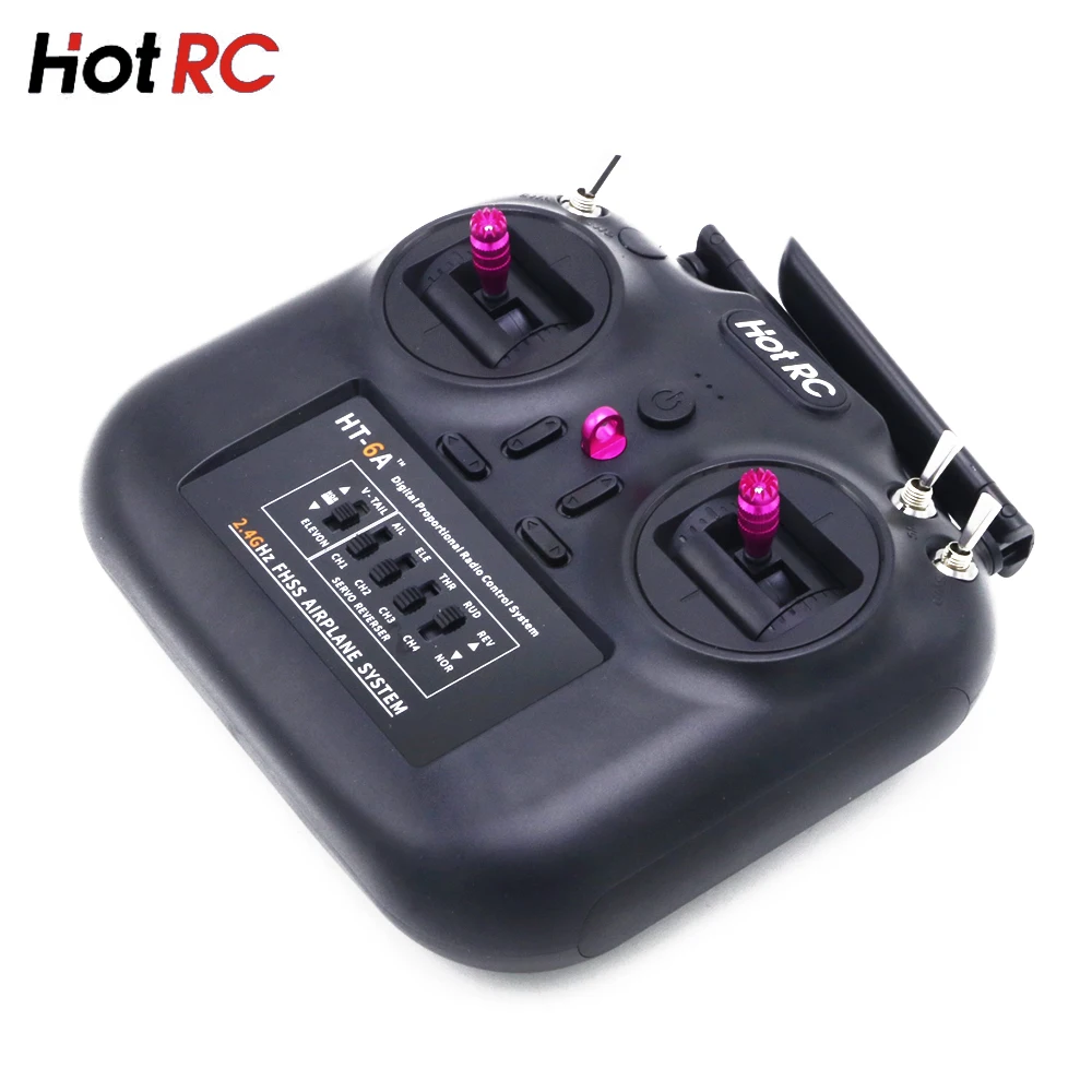 Hotrc HT 6A 2 4G 6CH RC передатчик FHSS и приемник для FPV дрона/радиоуправляемого