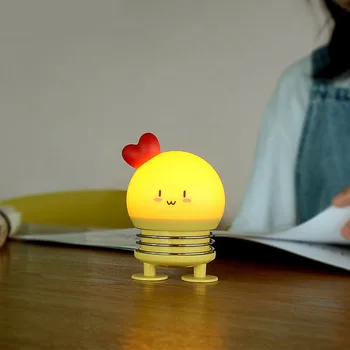 

Led Decoration Night Light Home Mini Help Sleep Gift Practical Cute Cartoon Animal Bedside Rechargable Spring Press Bedroom