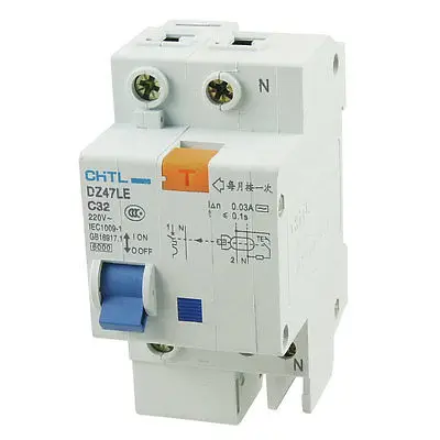 

DZ47LE C32 AC 220V 1P+N Miniature ELCB Earth Leakage Circuit Breaker