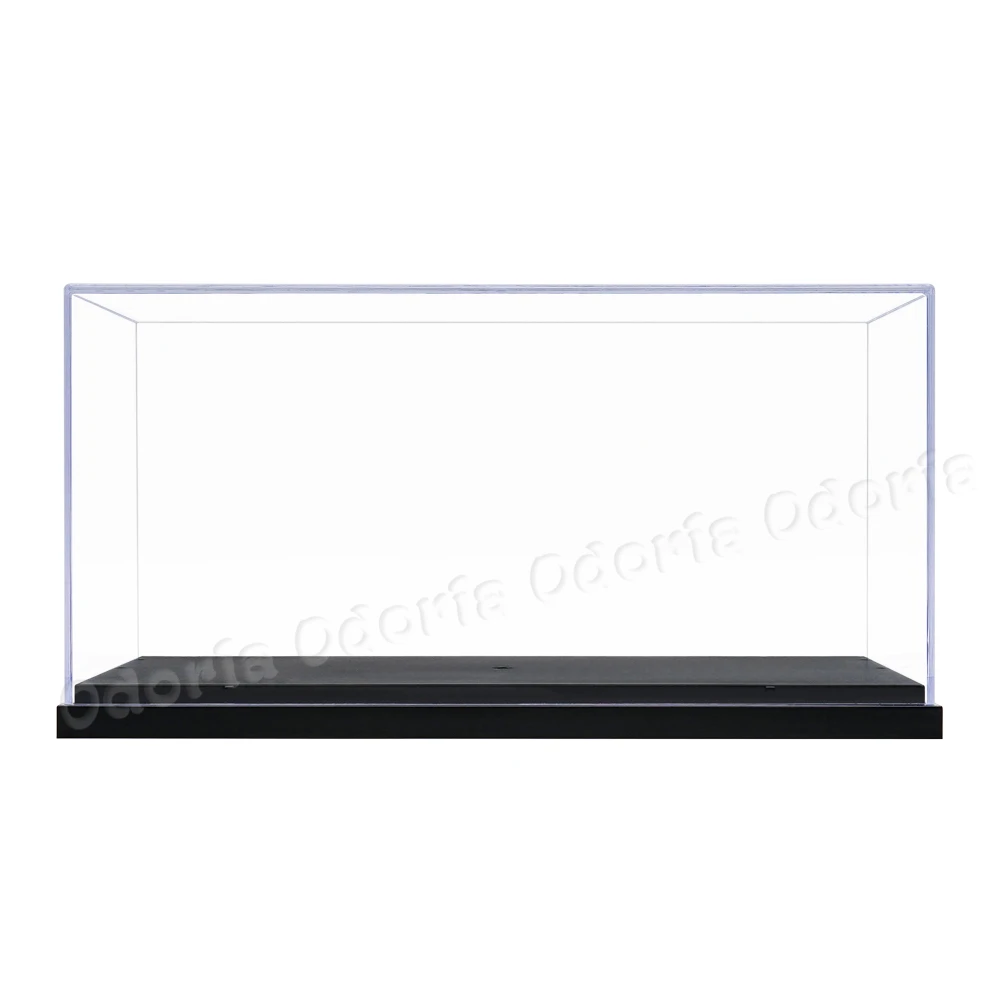 US Clear Acrylic Plastic Base Display Case Perspex Box Dustproof 3Steps Big Size