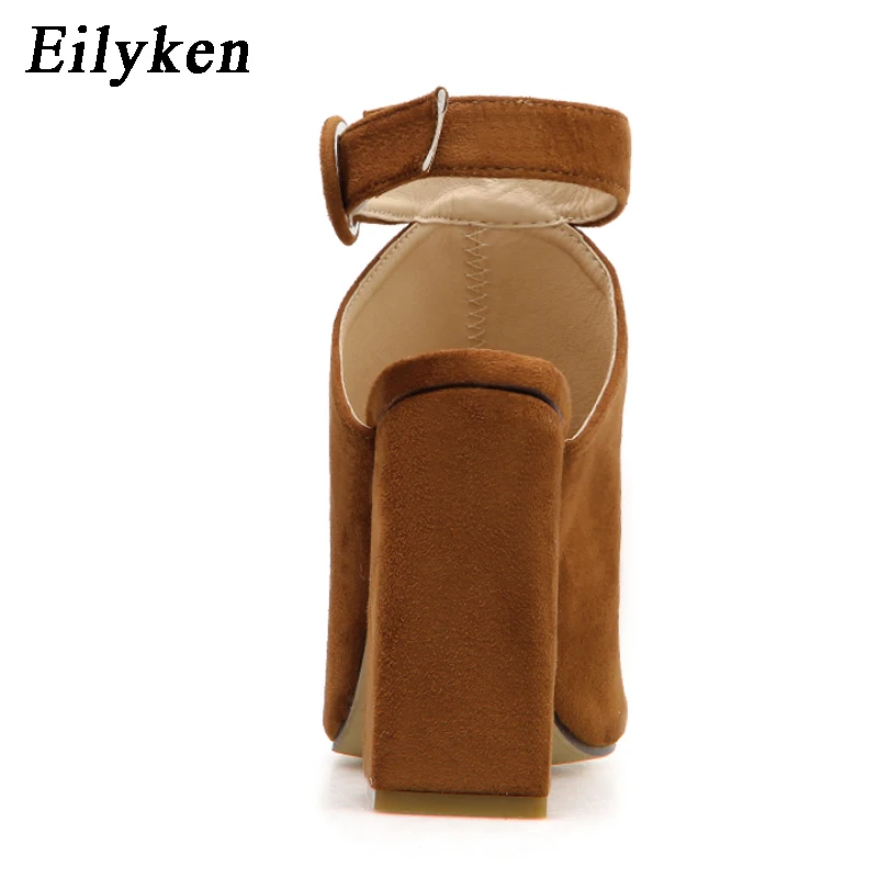 Eilyken/Новинка года; женские босоножки; Туфли-лодочки на высоком каблуке с ремешком и пряжкой; Модная Летняя женская обувь