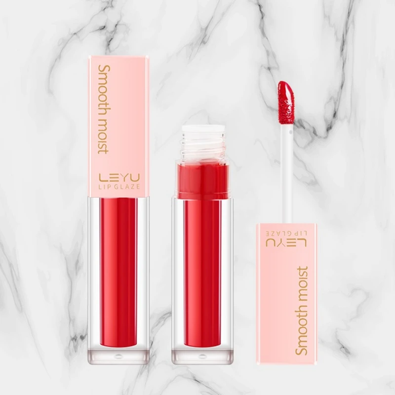 New 6 Non-stick Cup Moisturizing Lip Gloss Water Gloss Lip Glaze Long-lasting Waterproof