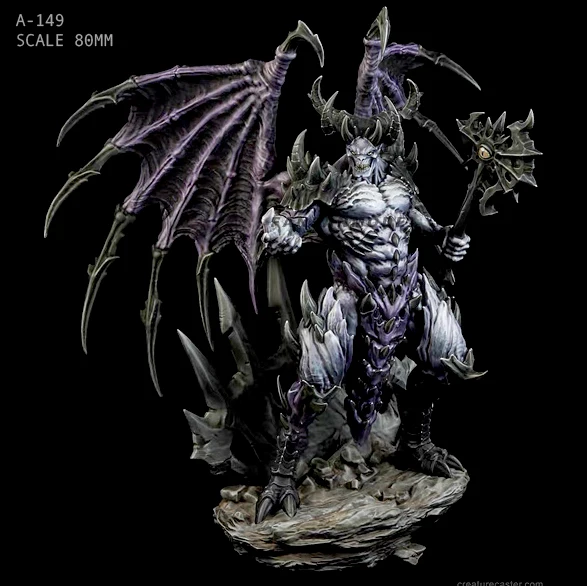 75mm Resin Figures Model Kit The King Of Hell Unpainted Unassembled Resin Model