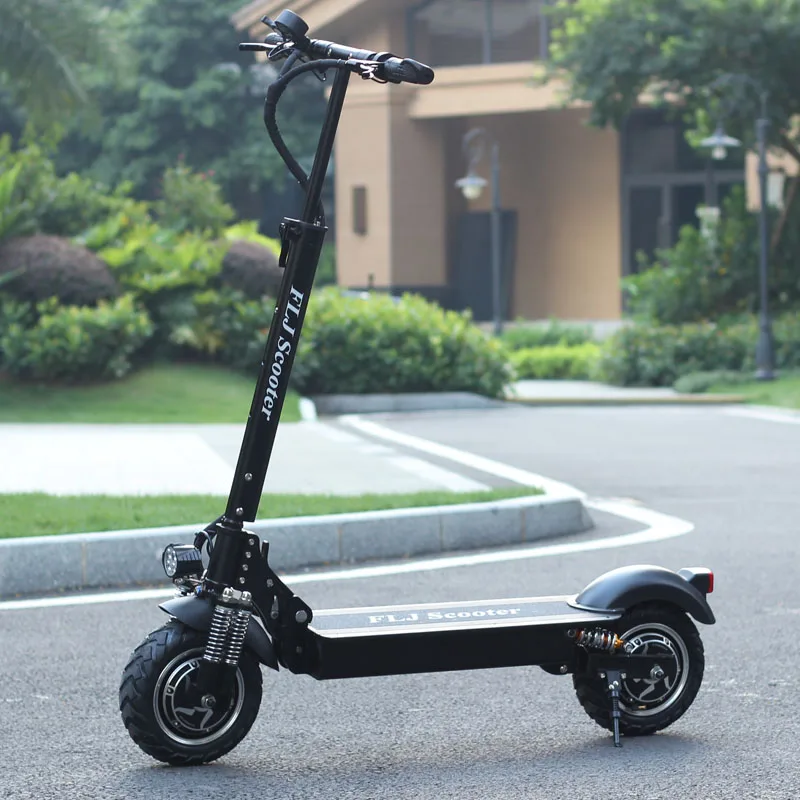 Excellent FLJ EU stock Electric Scooter With 52V/2400W Motors Powerful Kick Scooter Foldable electric Scooter Adult 0