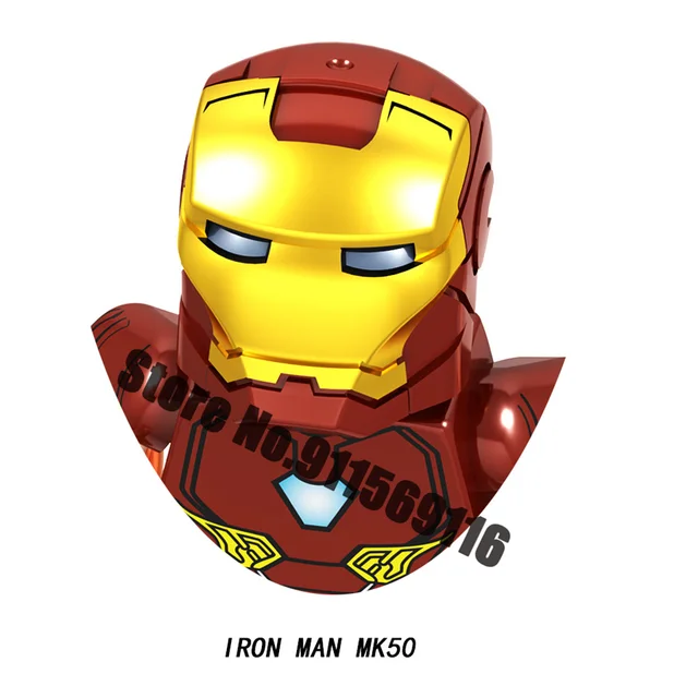 Superhero Iron Man Building Blocks Bricks Pepper Ultron Tony Stark Mark War Machine Action Figures Kids Toys Christmas Gifts H-GD235