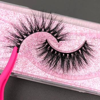 

3D Mink Lashes Eyelash Extension 100% Handmade Thick Volume Long False Lash Makeup Packing 1 Pair 5D40