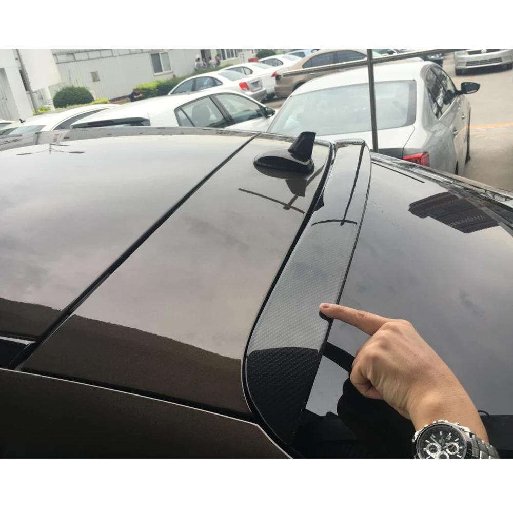 메르세데스 벤츠 GLE 클래스 C292 GLE43 GLE63 AMG 스포츠 세단 15-17 용 루프 스포일러 윙, 표준 탄소 섬유 창 스포일러 아님