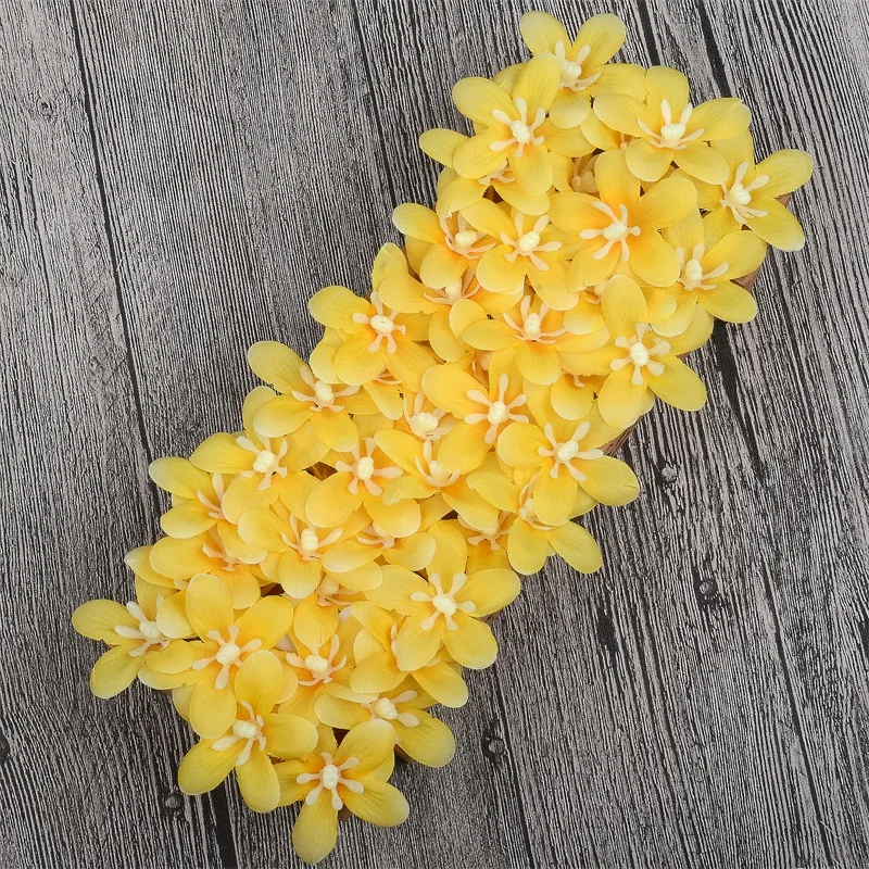 10 шелк мини Daffodil искусственные головки цветов для свадебной вечеринки украшения дома DIY гирлянда цветок DIY настенные аксессуары дешево