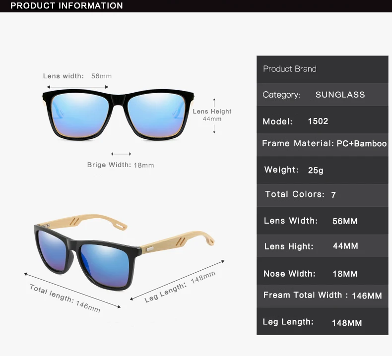 Классические бамбуковые деревянные солнцезащитные очки фирменный дизайн Мужские Женские зеркальные солнцезащитные очки с покрытием Ретро очки для вождения UV400