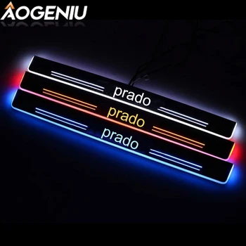 

2pcs LED Door Sill Compatible For Toyota prado 120 2003-2009 Auto Scuff Plate Pathway Dynamic Moving Car Interior Accessories