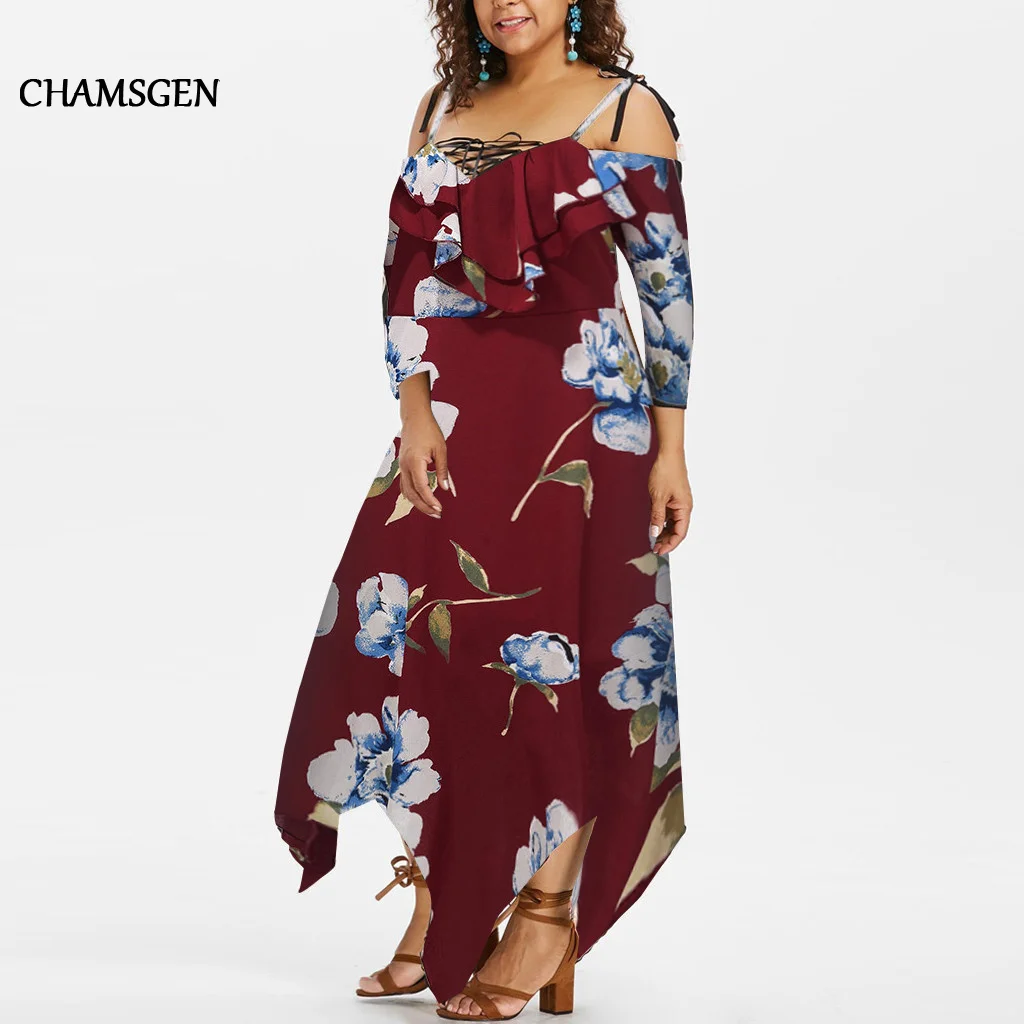 flowing floral maxi dress