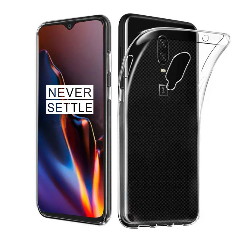Оригинальный прозрачный ТПУ чехол для OnePlus 6/6T Ультратонкий Мягкий силиконовый