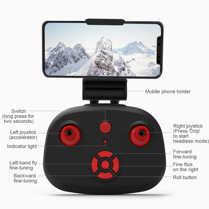 Мини-Квадрокоптер Дрон wifi HD 720P передатчик пульт дистанционного управления самолет игрушка JHP-лучший