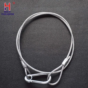 

Stage Lighting Insurance Rope, Wire Rope For Protect Stage Light Led Lights 5Pcs/Lot