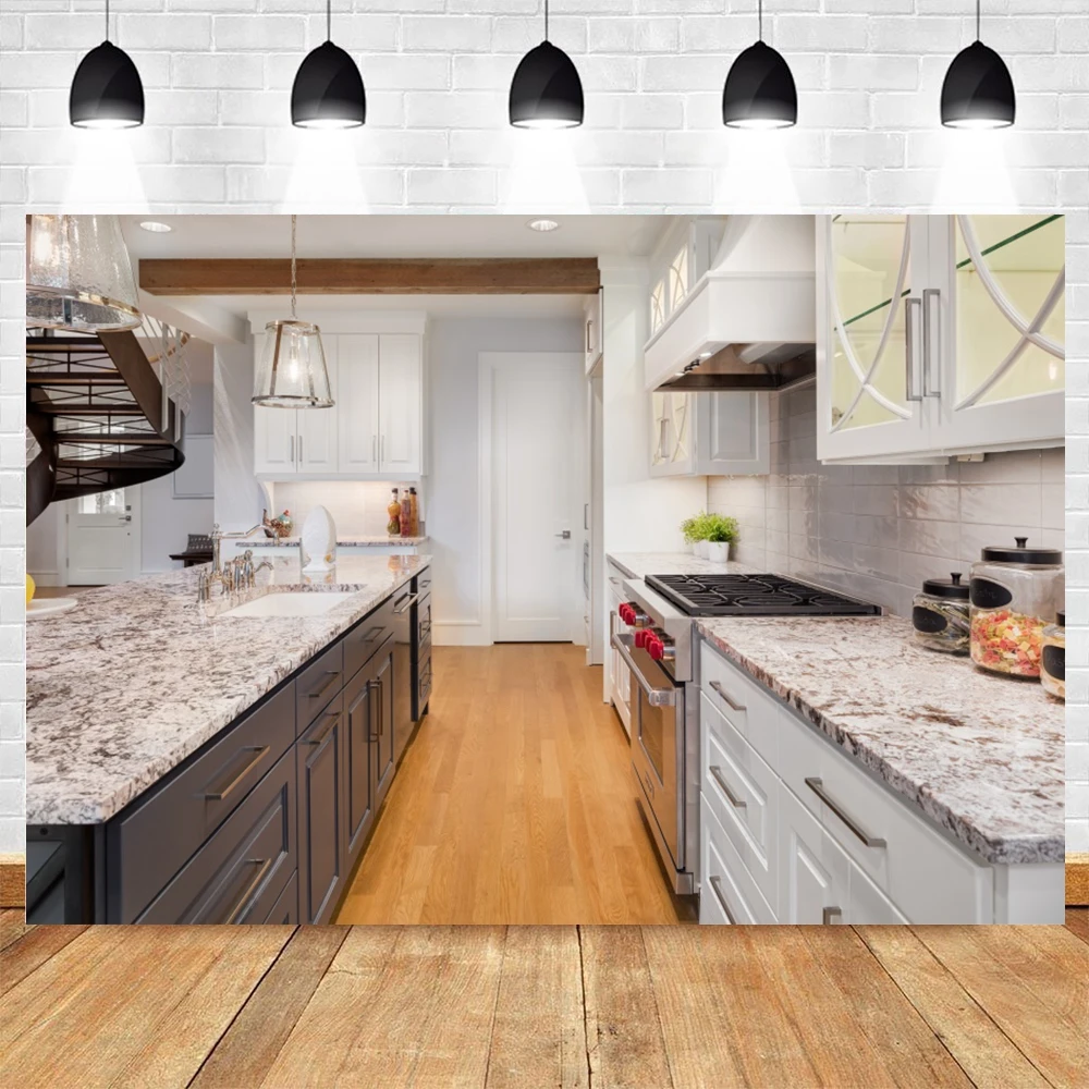 Yeele Luxurious Indoor Kitchen Photography Backdrops Photographic